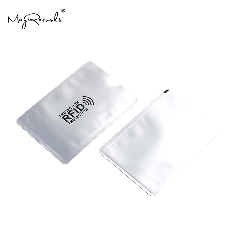 10pcs Anti-Scan Card Sleeve Credit RFID Card Protector Anti-magnetic Aluminum Foil Portable Bank Card Holder