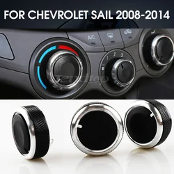 Chevevセイルカー用2008-2014 3ピース/セット車用ラックノブスイッチ熱制御スイッチACノブ自動車用アクセサリー