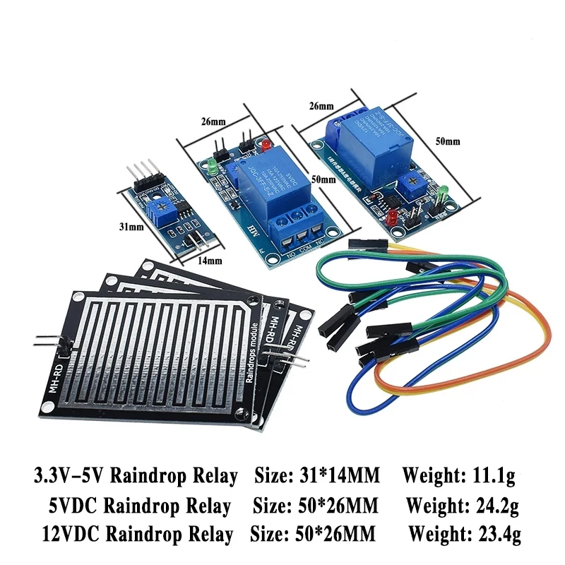 Snow Raindrops Detection Sensor Module Rain Weather Module Humidity For Arduino Relay Control Module Rain water sensor module