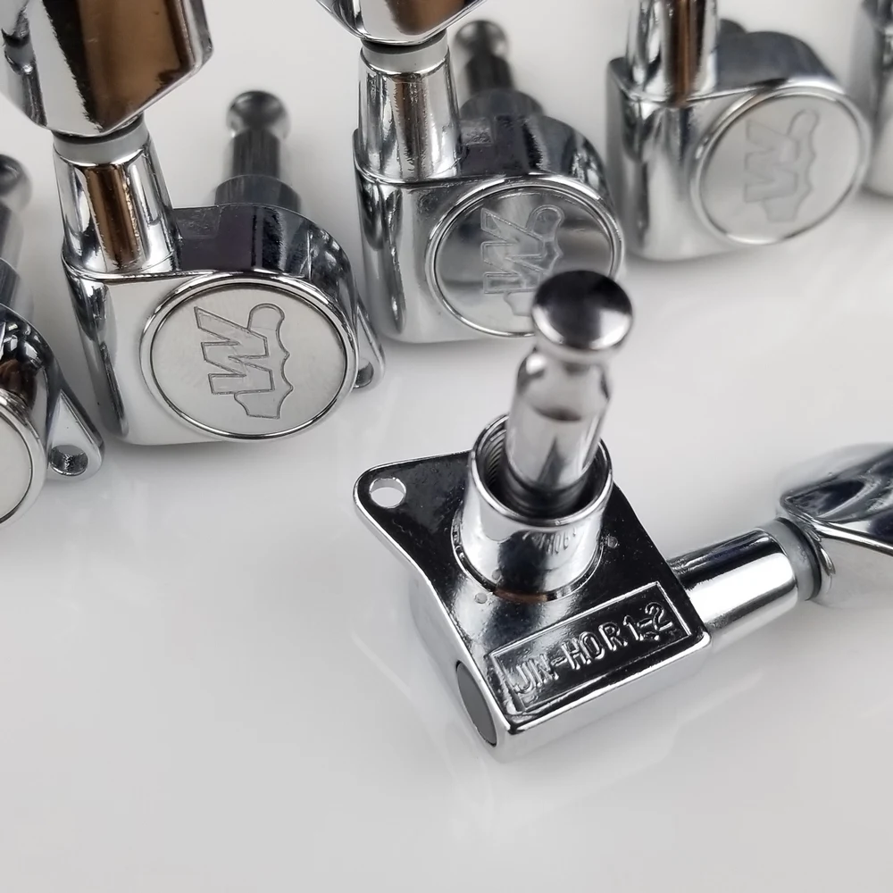 Wilkinson WJN-07 Electric Guitar Machine Heads Tuners for ST TL Chrome Silver Tuning Pegs ( With packaging )