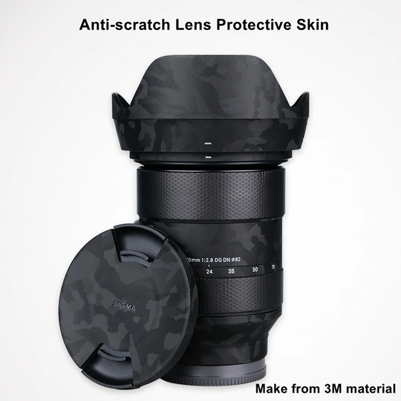 Hinefilm Skin for Sigma 24-70 F2.8 Lens Skin For Sigma 24-70mm F2.8 DG DN Art E / L Mount Protector 2470 Wrap Cover Sticker