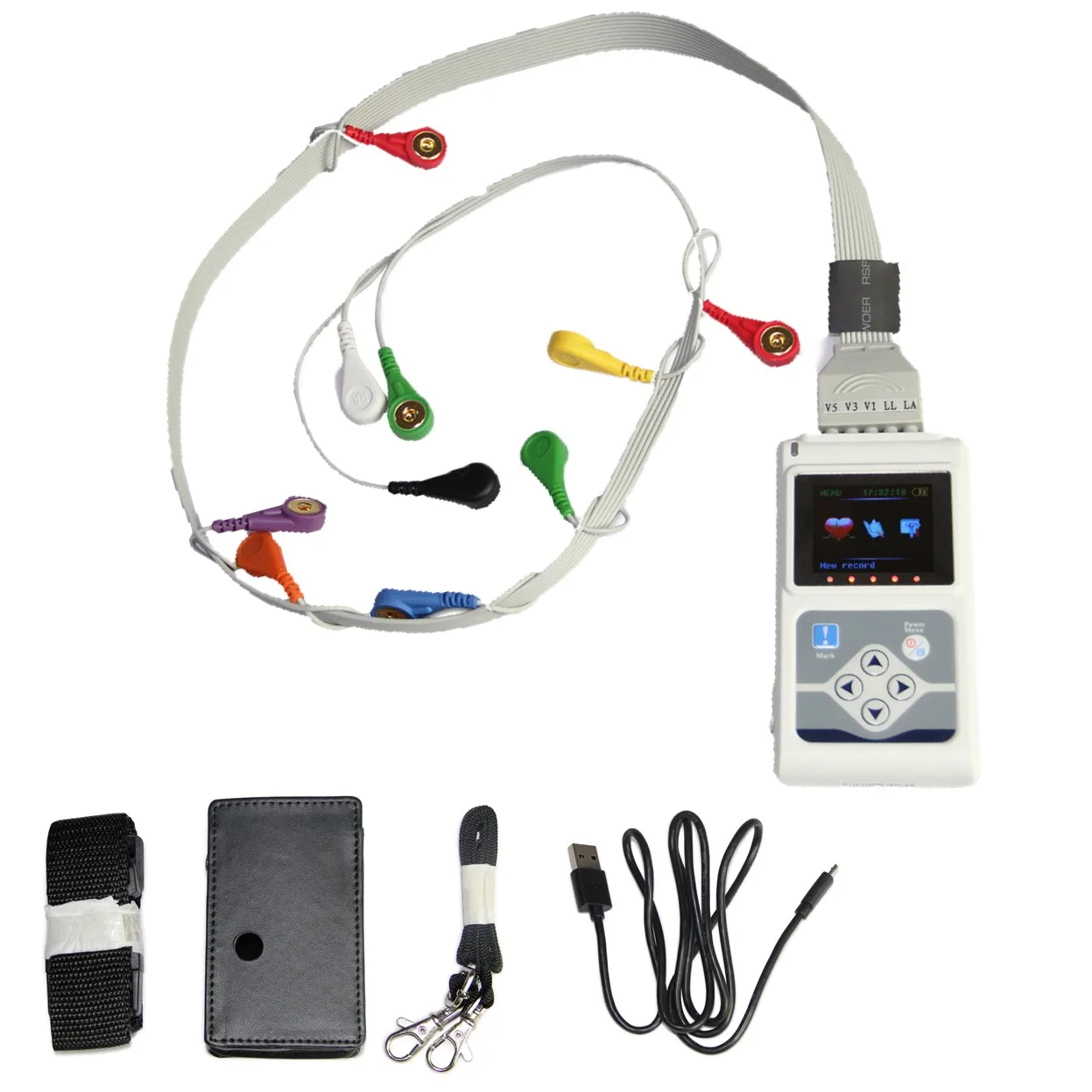 

PC Software 12 Lead 24h Analyzer TLC5000 Hand-held Dynamic ECG/EKG Holter Monitoring Recorder System USB