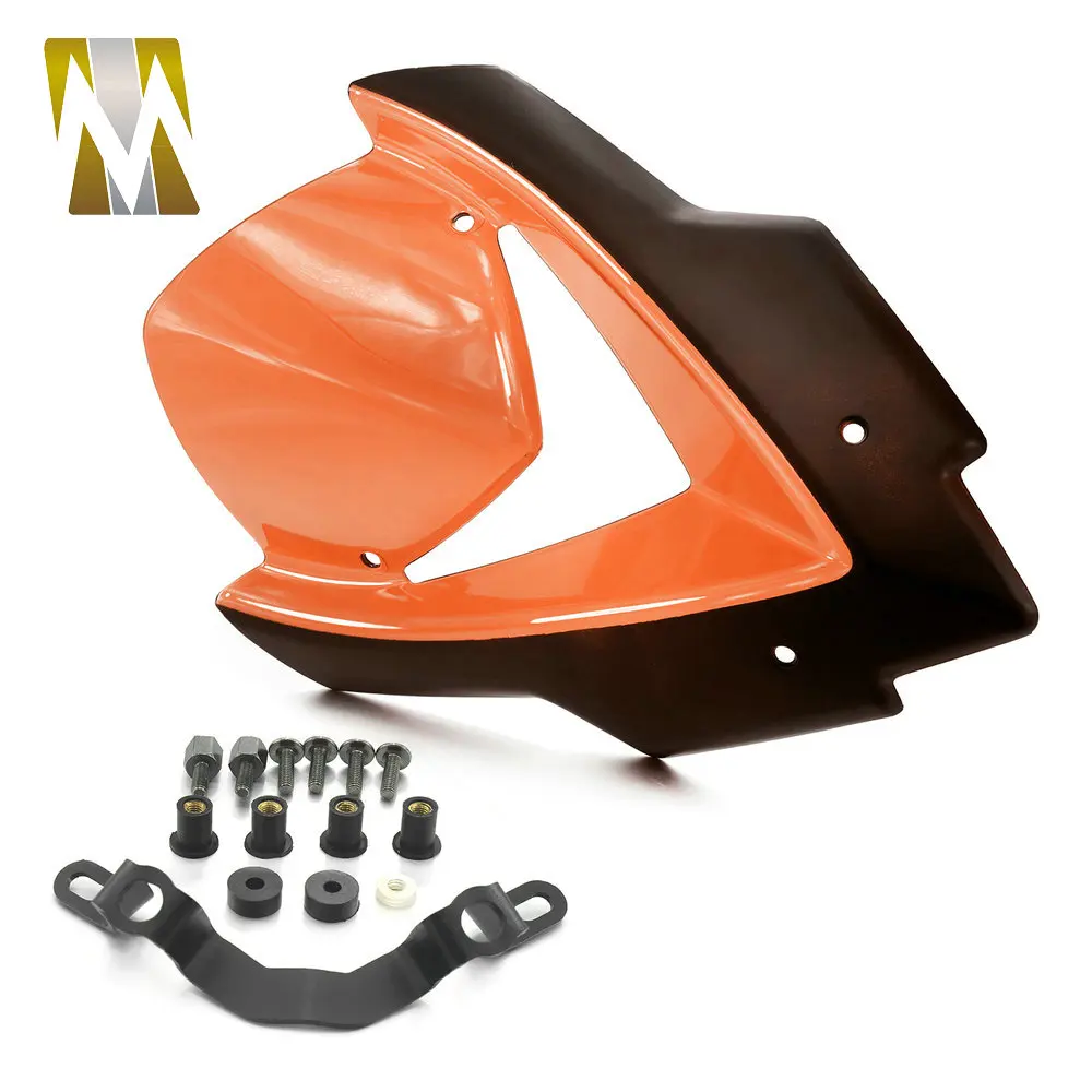 Scooter Windscreen Double Bubble Windshield Wind Visor Blocking Plate Board For Kawasaki Z1000 Z 1000 Z-1000 2014 2015 2016 2017