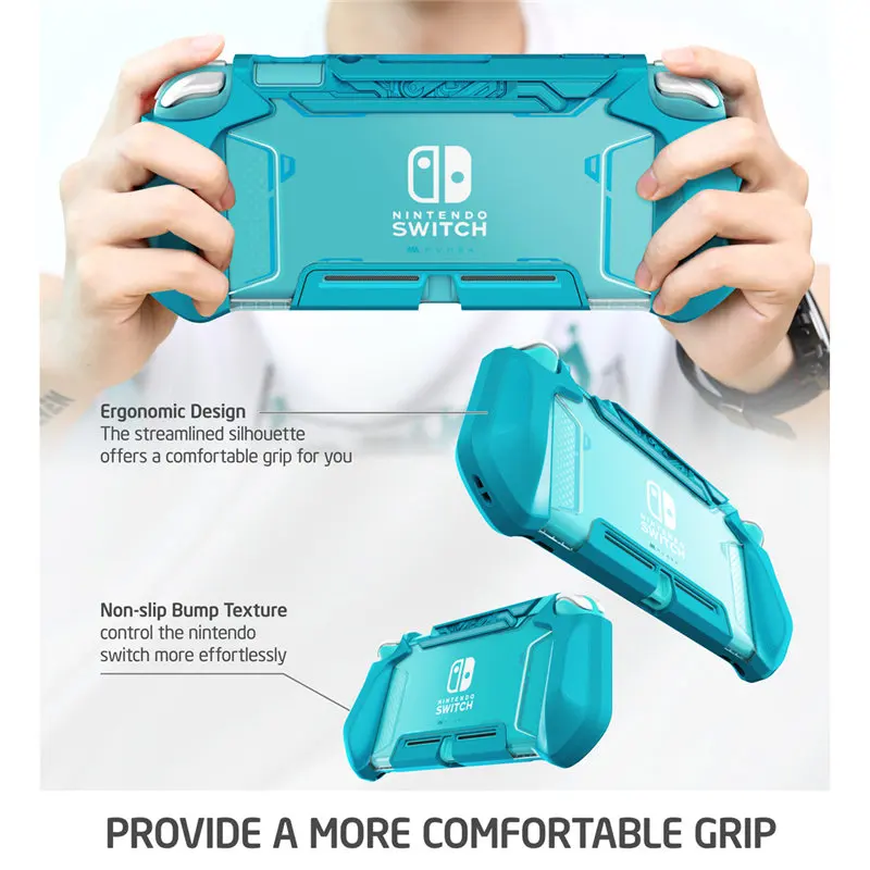 Mumba Grip Case For Nintendo Switch Lite Blade TPU Protective Portable Cover Case Compatible with Switch Lite Console (2019)