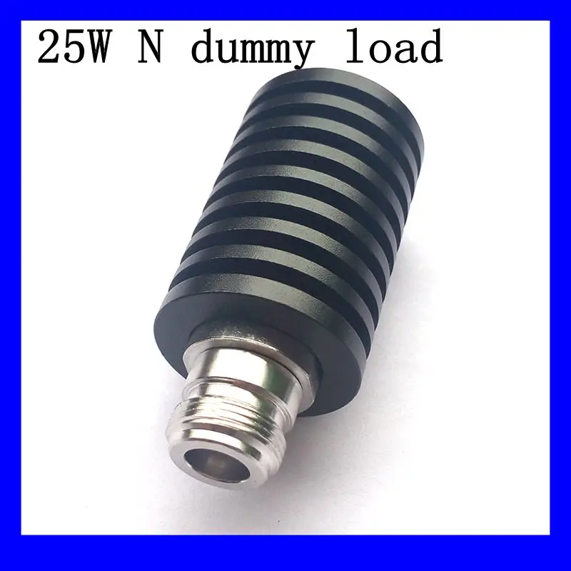 

25W N Female Plug RF Coaxial Termination Dummy Load 3GHz/4GHZ/6GHZ 50ohm Nickel Plated Cap Connectors Accessories