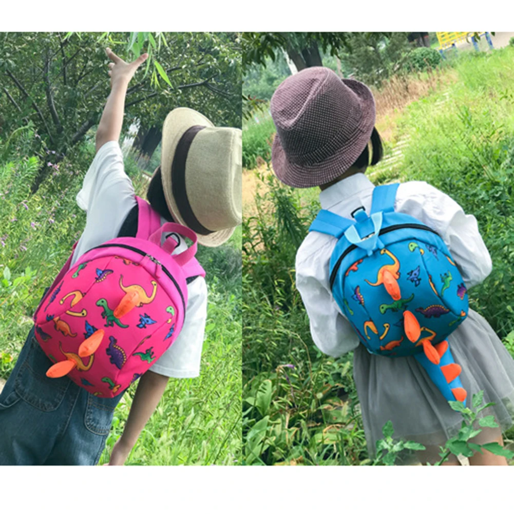 3-6T Dinosaur Design Anti-lost Backpack With A Leash For Kids School Backpack Kindergarten Children's Backpack For Baby