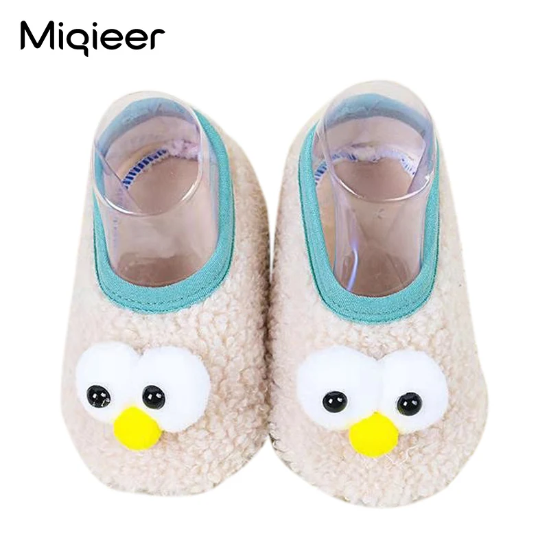 Winter Children Floor Shoes For Baby Slippers Infant Toddler Plush Warm Boys Girl Soft Anti-slip Nursey Indoor School Kids Shoes