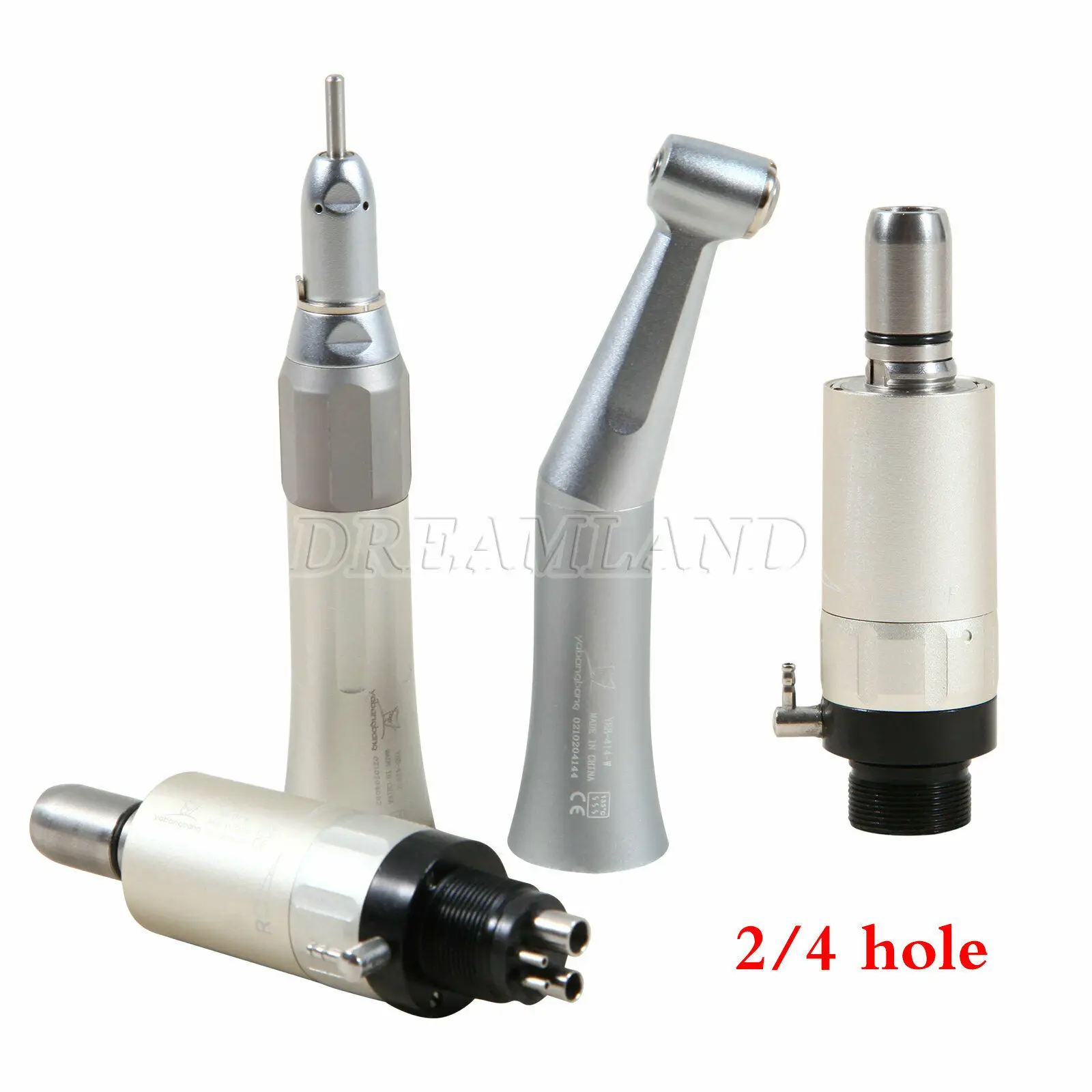 

NSK FX205 FX65 FX23 Dental Slow Low Speed Push Button External Water Spray Straight Contra Angle Handpiece Air Motor 2/4 Holes