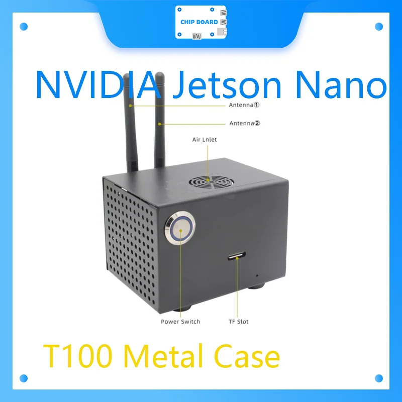 

Nvidia Jetson Nano T100 Metal Case Voor Nvidia Jetson Nano Developer Kit En T100 Nvme M.2 Ssd Shield