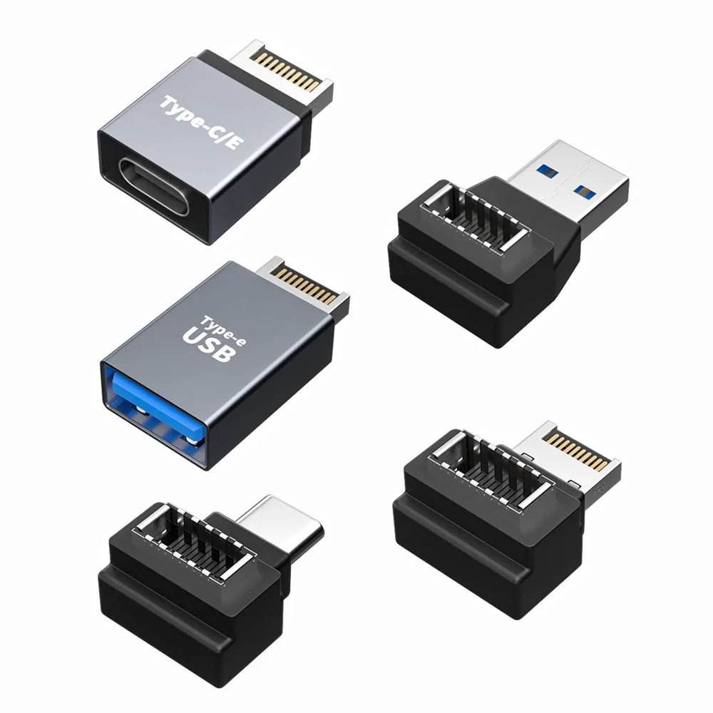 

1-10PCS USB 3.1 Type-E to Type C USB3.0 Motherboard Header Adapter Male to Female Connector Plug Extender for Computer