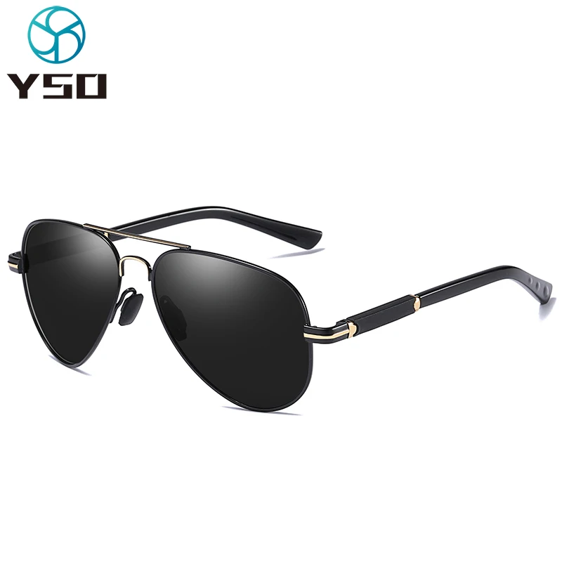 

YSO Vintage Polarized Sunglasses Men UV400 Protection Glasses For Car Driving Metal Frame Women/Men Photochromic Sunglasses 545