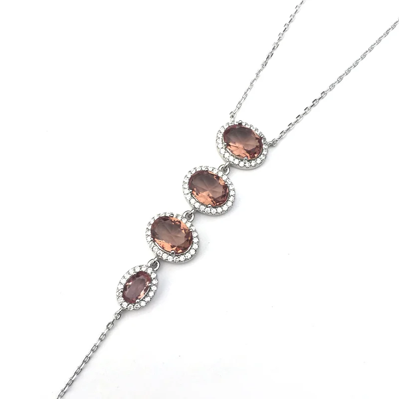 

FFGems Zultanite Necklace Real 925 Sterling Silver Diaspore Stone Color Change For Women Lady Party Wedding Gift With Box Chain