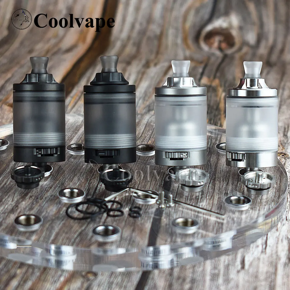 Roleta Estilo MTL RTA Single Coil Atomizador, Rebuildable E Cig Atomizador, 22 milímetros tanque, apto para DVARW