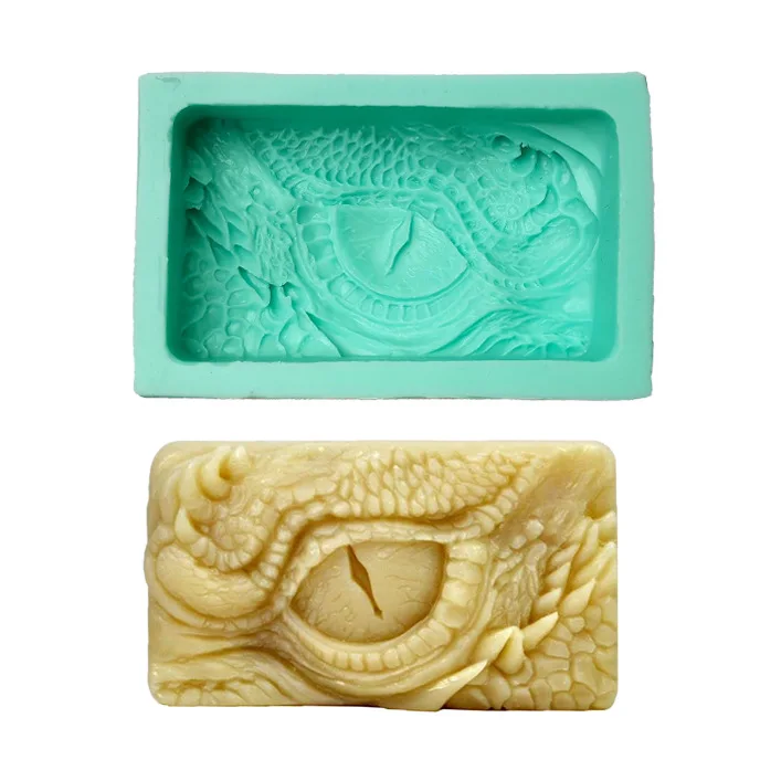 DIY Dragon Eyes Soap Silicone Mould Soap Making Bars Gypsum Clay Wax Resin mold Dinosaurs Dragon mould m224