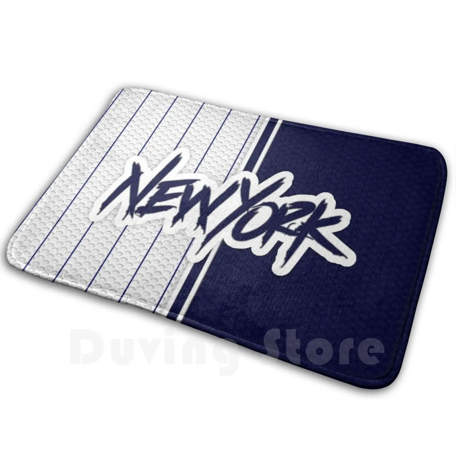 New York Mat Rug Carpet Anti-Slip Floor Mats Bedroom Nwe York Yanks Bronx Bombers Dark Blue Baseball Sports Kids Fans