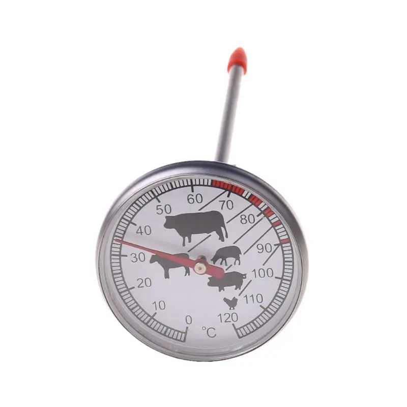 Stainless Steel Instant Read Probe Thermometer BBQ Food Cooking Meat Gauge