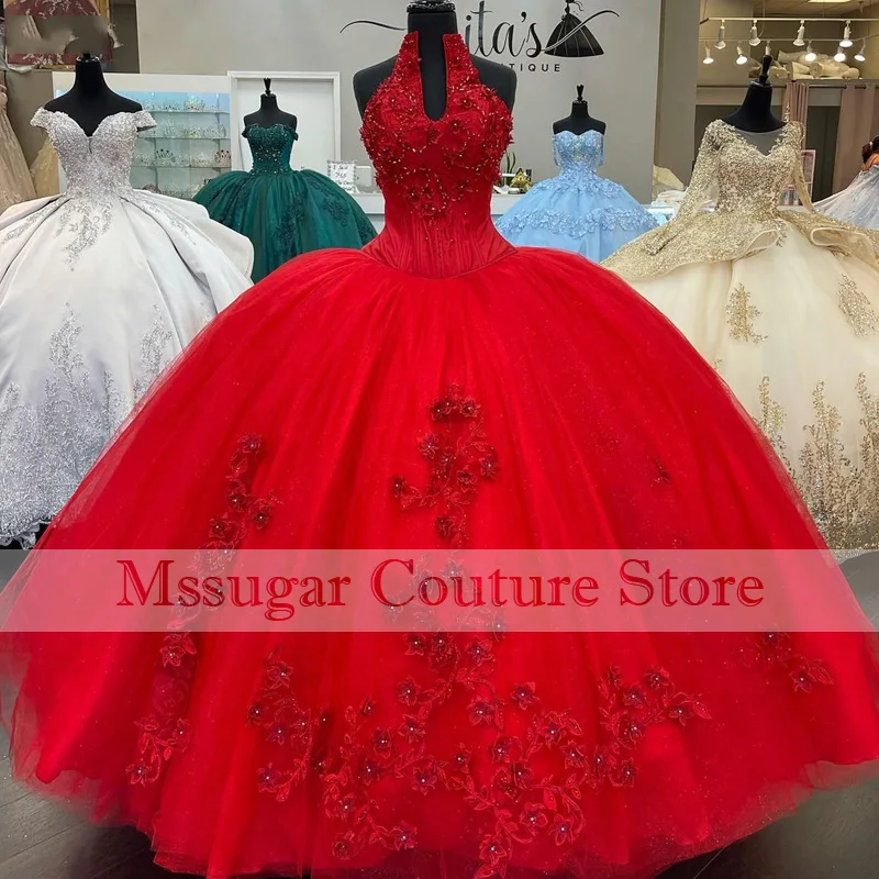 2022 spitze Luxus Quinceanera Kleider Durcheinander Applique Pageant Ballkleid Lange Süße 16 Kleid Vestidos