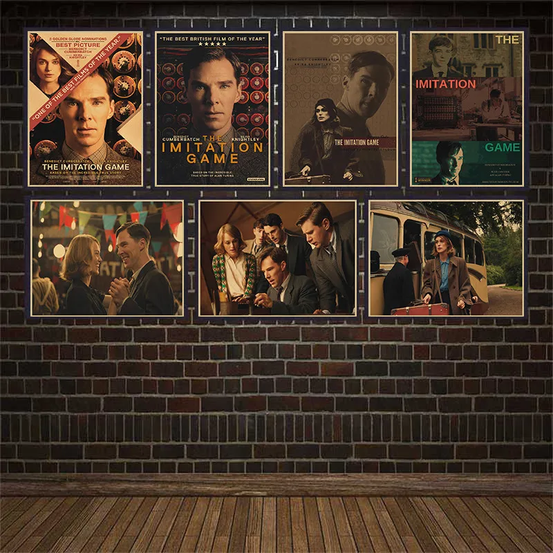 Kraft Paper Poster The Imitation Game Movie Bar Cafe Vintage High quality Printing Drawing core Decorative Painting