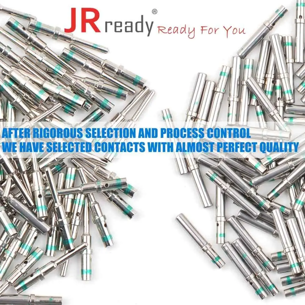 JRready Deutsch DT Contact Kit 16# Solid Contacts Male 0460-215-16141 Female 0462-209-16141 Wre14 (100 Pair)