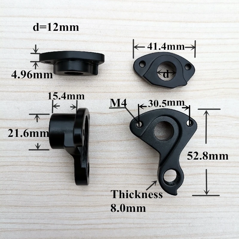 1pc Bicycle MECH dropout hook For Trident Thrust TRINX OEM Bike Axle Thru Quick Release carbon frame 142x12mm derailleur hanger