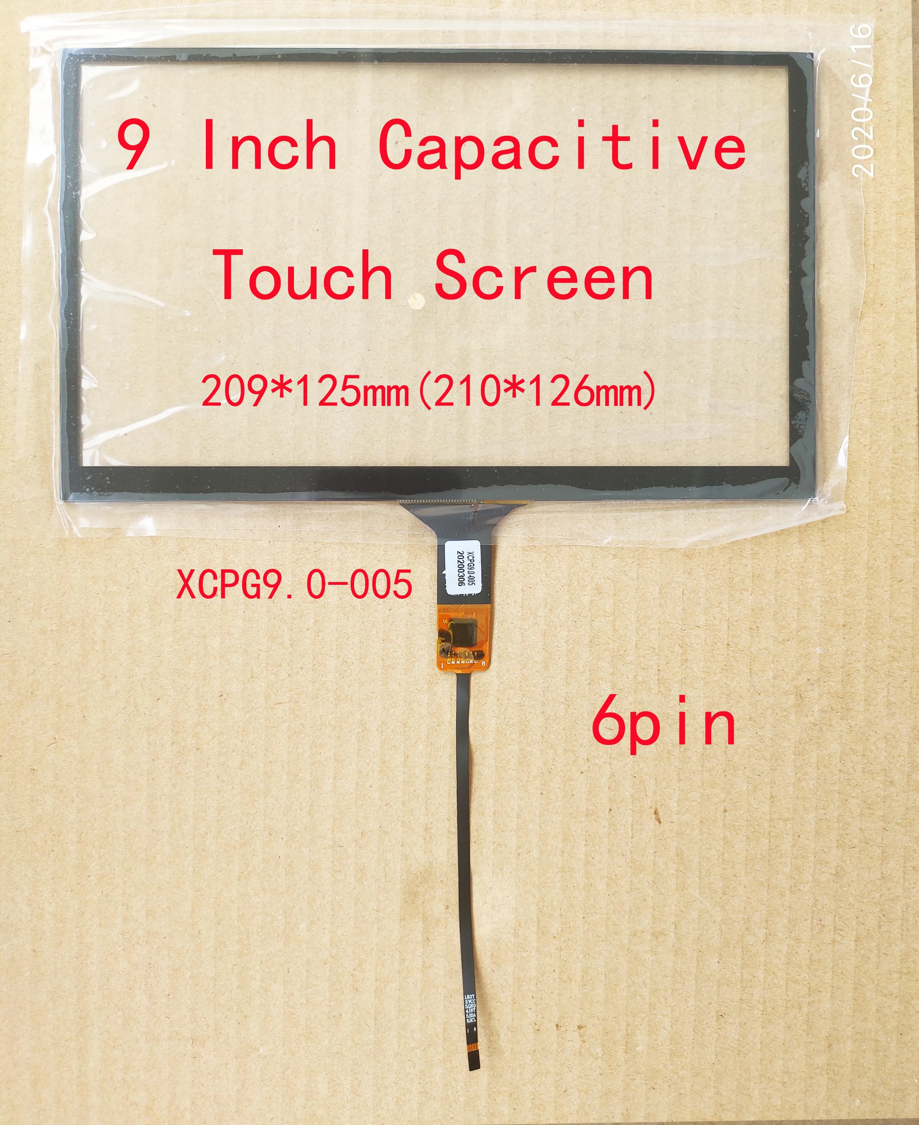 4.3/5/6.2/6.5/7/8/9/10.1/10.2 Inch Car Radio Touch Screen Sensor Digitizer 6Pin Can GT911 USB Controller Board