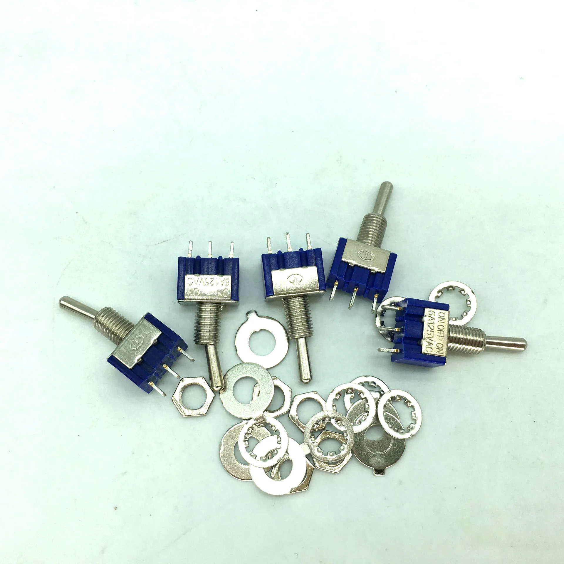 10 pcs 2 Position MTS-102 ON-ON SPDT Toggle Switch Mini Switches Latching Switch 3 Position MTS-103 ON-OFF -ON SPDT DPDT