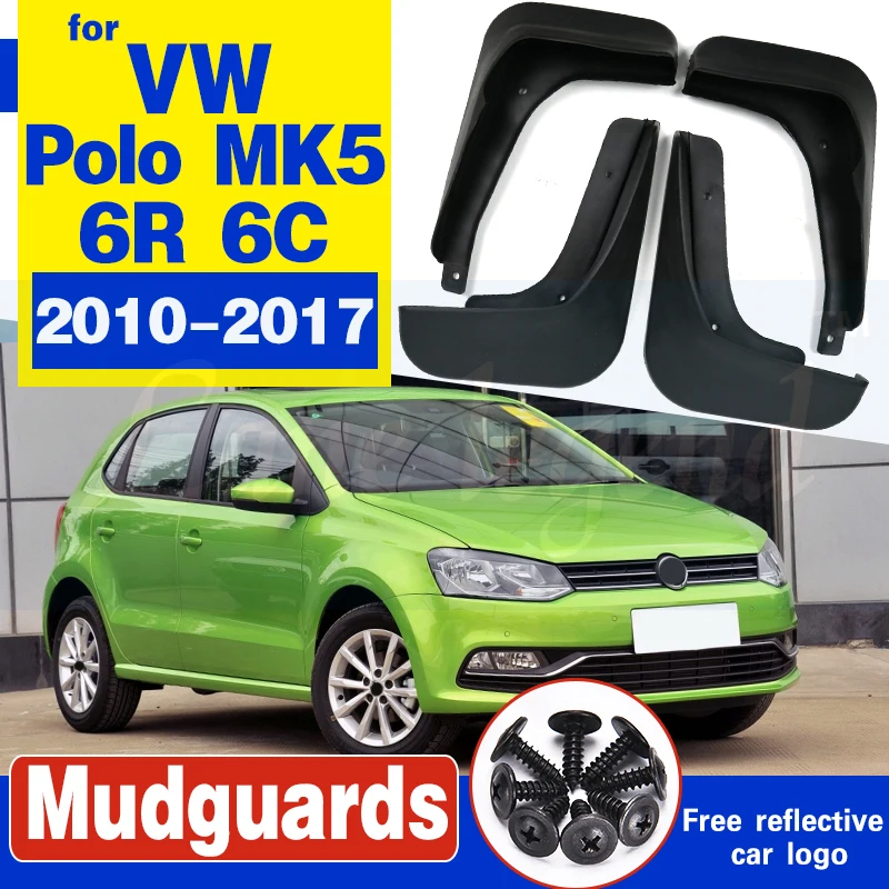 

Mudguards For Volkswagen VW Polo 6R 6C 2017~2010 Fender Mud Flaps Guard Splash Flap Accessories 2016 2015 2014 2013 2012 2011