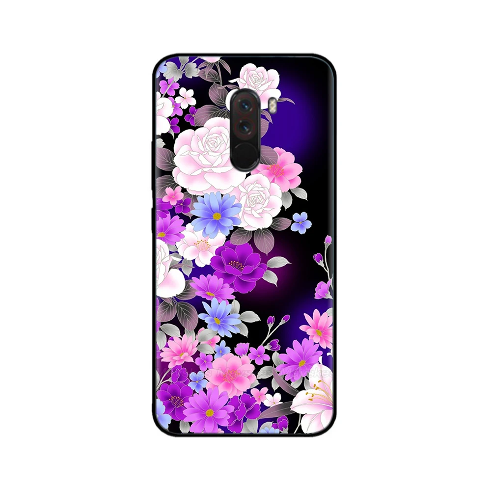 For xiaomi Pocophone F1 Case pocoF1 Soft Silicon Phone Back Cover Case For xiaomi Pocophone F1 Global F 1 bags black tpu cases view 3