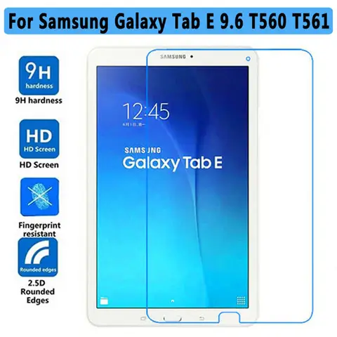 Tempered Glass For Samsung Galaxy Tab E T560 9.6in Screen Protector Film Clear Cover For Samsung SM-T561 Tempered Glass