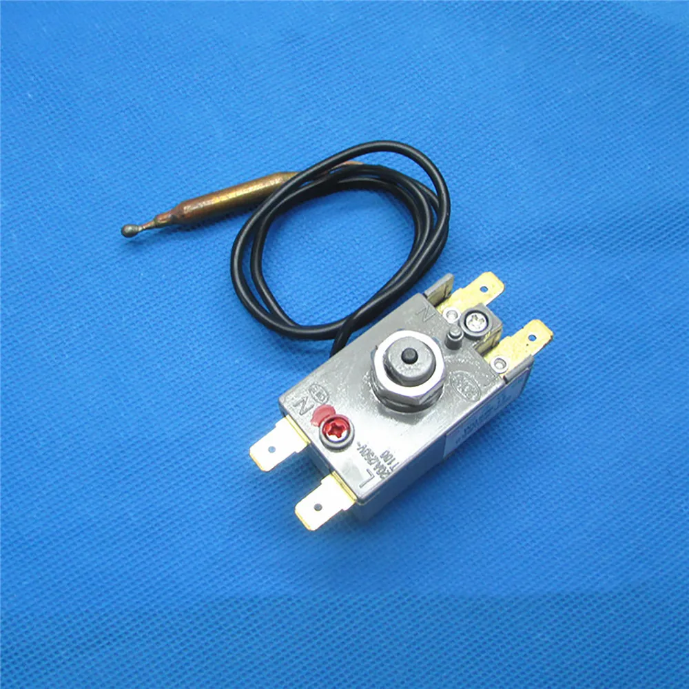 Temperature Limiter 20A/250V Manual Reset Thermostat Replacement WQS95-12 Temperature Limiter for Electric Water Heater Part