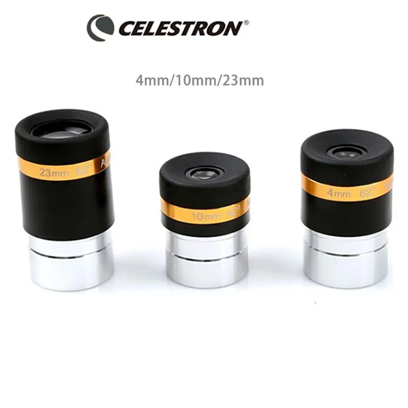 Celestron 62 degree aspherical high-definition eyepiece 4/10/23mm Fully Coated for 1.25\