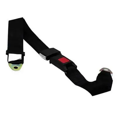 New 1pc Safety Two Point Adjustable Belt black Universal Car Vehicle Seat Belt Extension Extender Strap