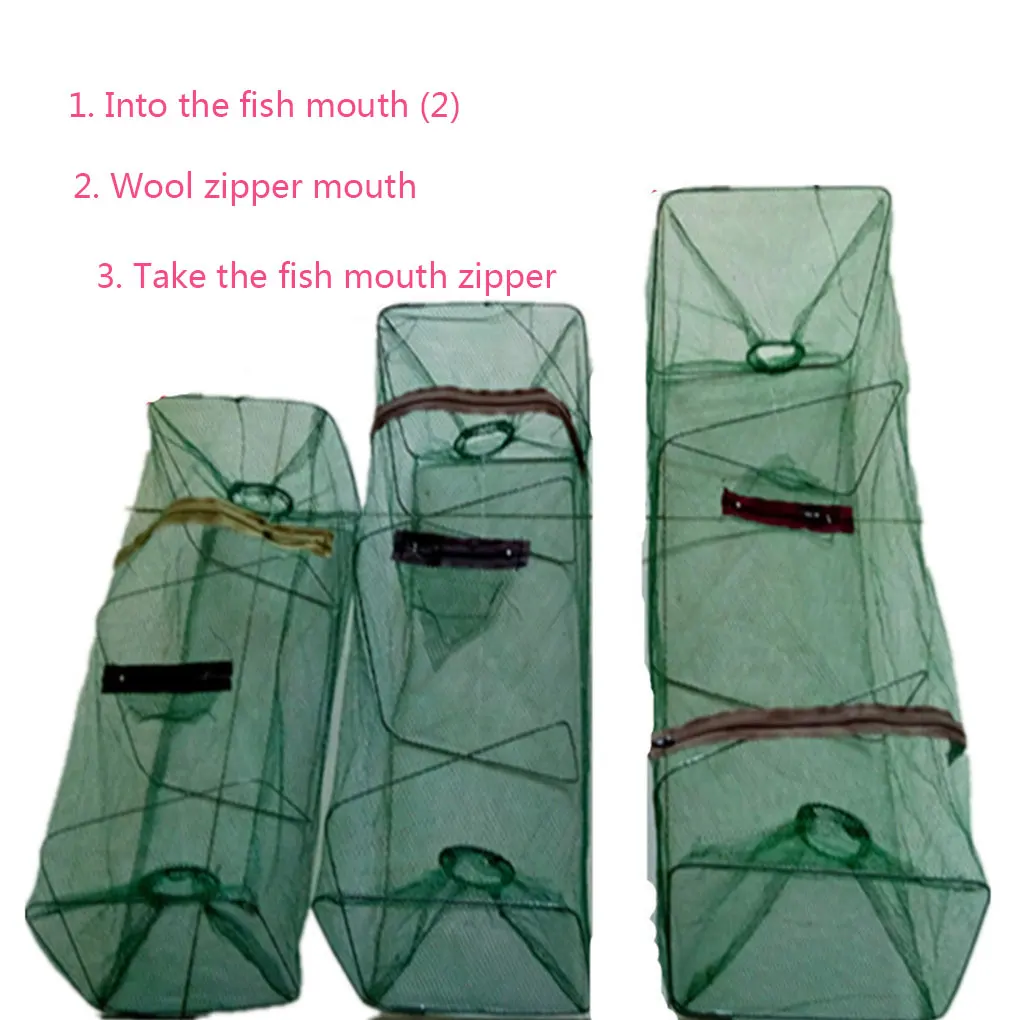 Mesh Crab Net Shrimp Networks Unique Design Craftsmanship Firm Structure Trap Network Trapping Cage Fishing Nets 60*24*24cm