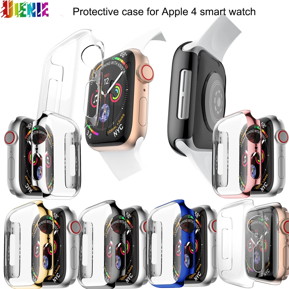 

Case For Apple 4 40MM Smart Watch Transparent Silicone Case For Apple 4 Dial Protection Accessories Hard Protective Film