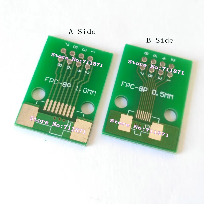 O costume soldou 8p 8pin o adaptador weldable do conector do mergulho fpc ffc fpc do passo 8pin 0.5 passo 8p dip 1.0