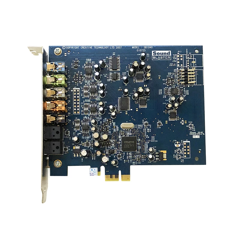 Used 100% Working Creative SB1040 Sound Blaster X-Fi Xtreme Audio PCI-E Sound Card Sound output mode: 7.1