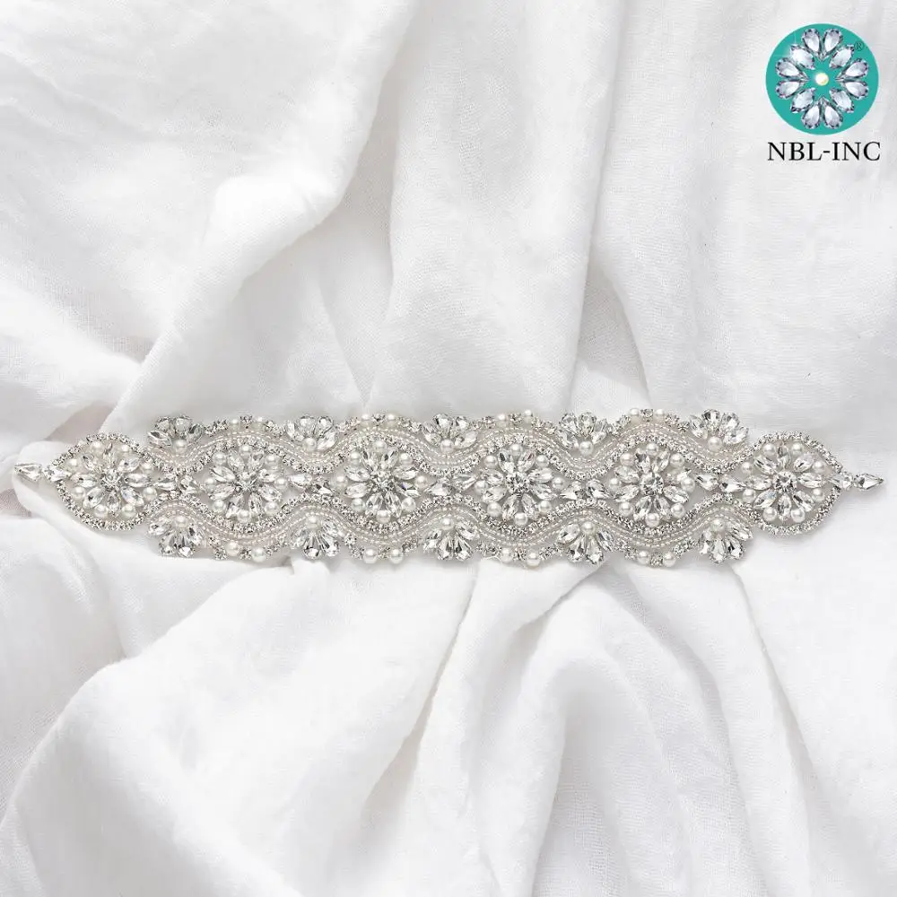 (1PC) Rhinestones bridal belt diamond wedding dress belt crystal wedding sash for wedding dress accessories WDD1119