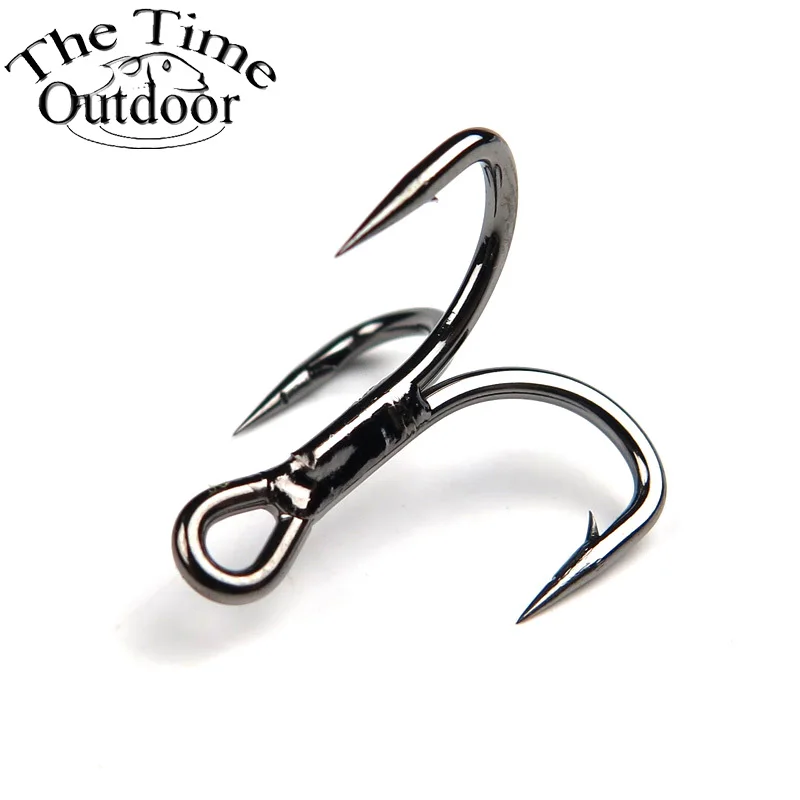 THETIME Super Sharp Anchor Fishhook Size #4-#4/0 Sea Fishing Hook Saltwater 4X Strong Treble Hook Triple For Fish Anzol De Pesca