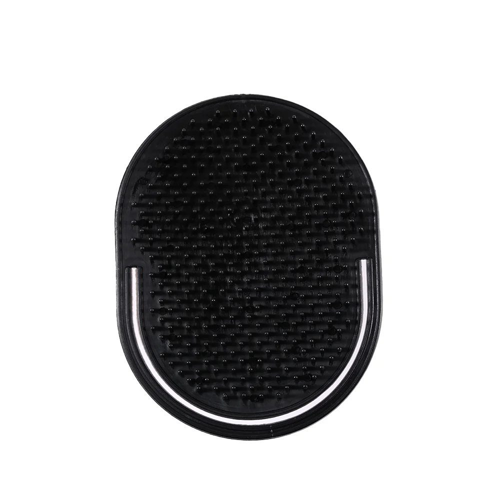 1Pc Men Hair Comb Brush Portable Beard Mustache Palm  Tools Scalp Massage Black Combs Shampoo Brush