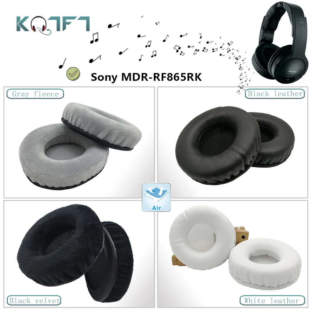 KQTFT flannel 1 Pair of Replacement Ear Pads for Sony MDR-RF865RK Headset EarPads Earmuff Cover Cushion Cups