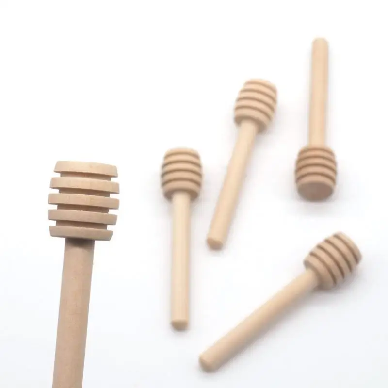 8 CM Wooden Honey stick Dippers honey stir rod Honey dipper kitchen tool Party Supply LX7970