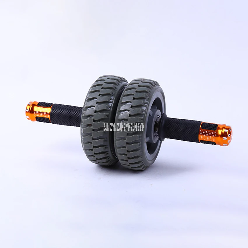 K9025 Ab Roller Wheel Double Bearing Silent Power Roller Double-Wheeled Ab Coaster Antiskid Solid Steel Abdominal Muscle Wheel