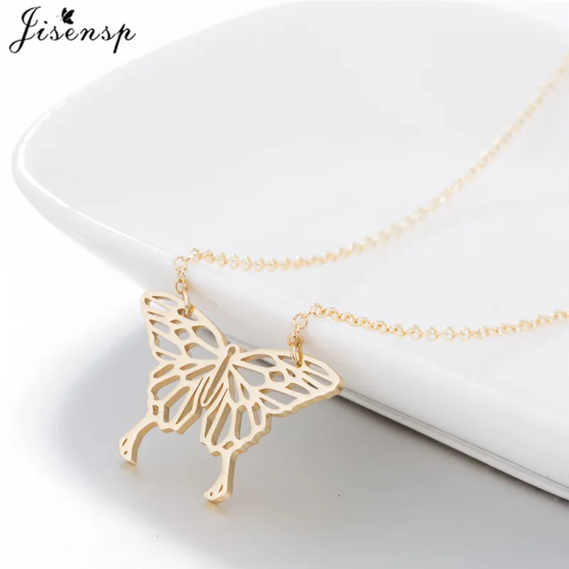 Cartoon Animal Choker Necklaces Stainless Steel Butterfly Rabbit Chihuahua Dog Pendant Necklace for Women Collares Bijoux Femme image 5