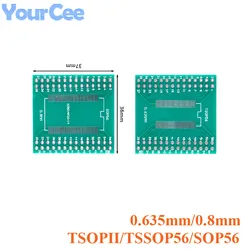 5pcs TSOPII TSSOP56 SOP56 Converter Board Patch to DIP 0.635mm 0.8mm Spacing Adapter Plate