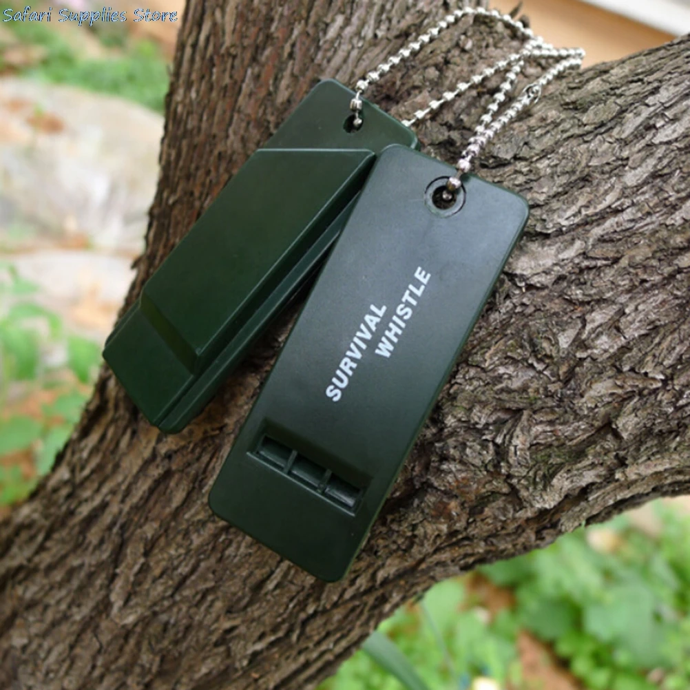 1 PCS SurvivalนกหวีดพลาสติกชุดเดินทางSuperเป่านกหวีดฉุกเฉินสำหรับCamping Hikingกลางแจ้งSurvival Whistle