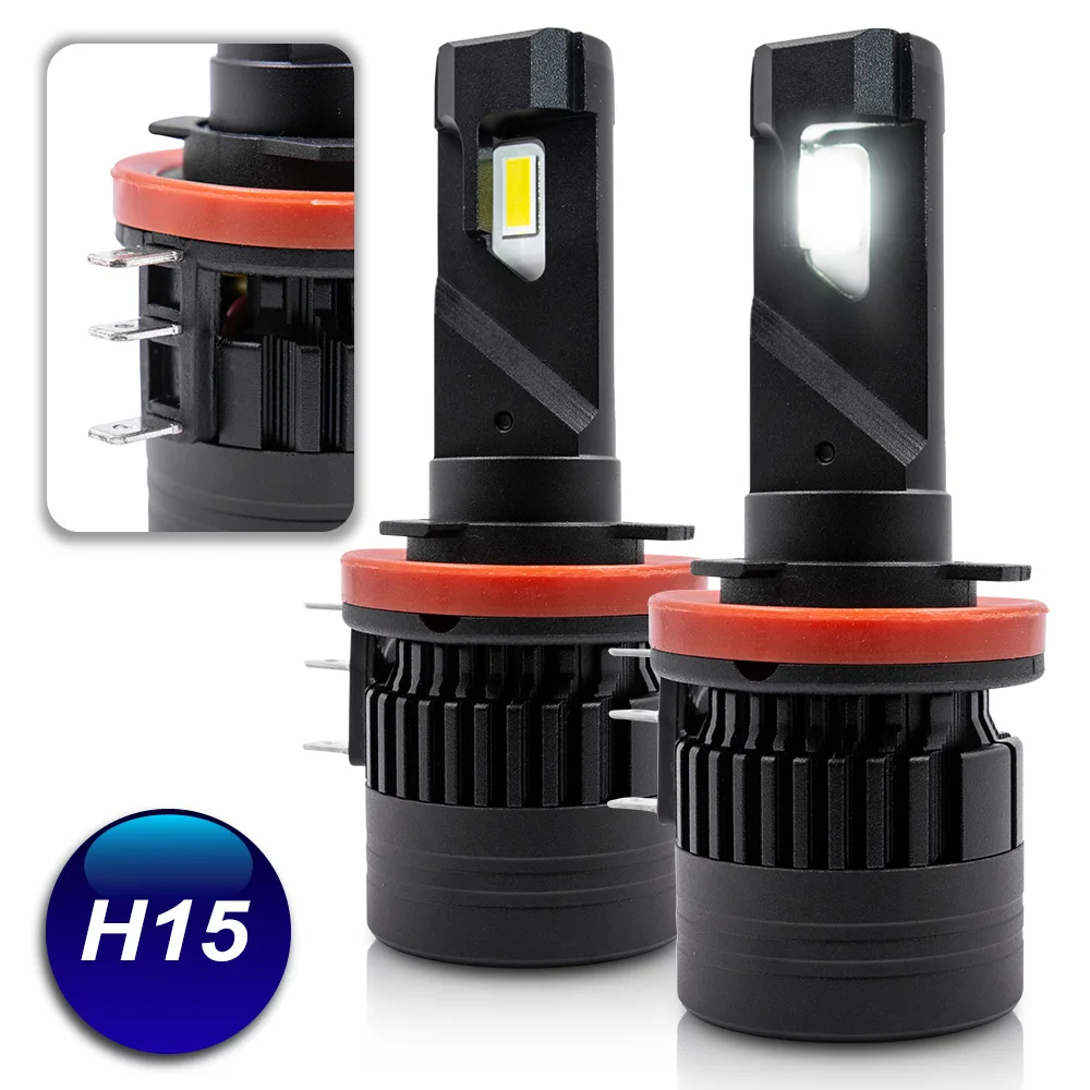 2pc H15 LED Headlight kit Bulb 6000K High /Low Beam For benz CLA GLK300 GLK260 GLK200 A260 VW jetta GOLF Toureg Touran Headlamp