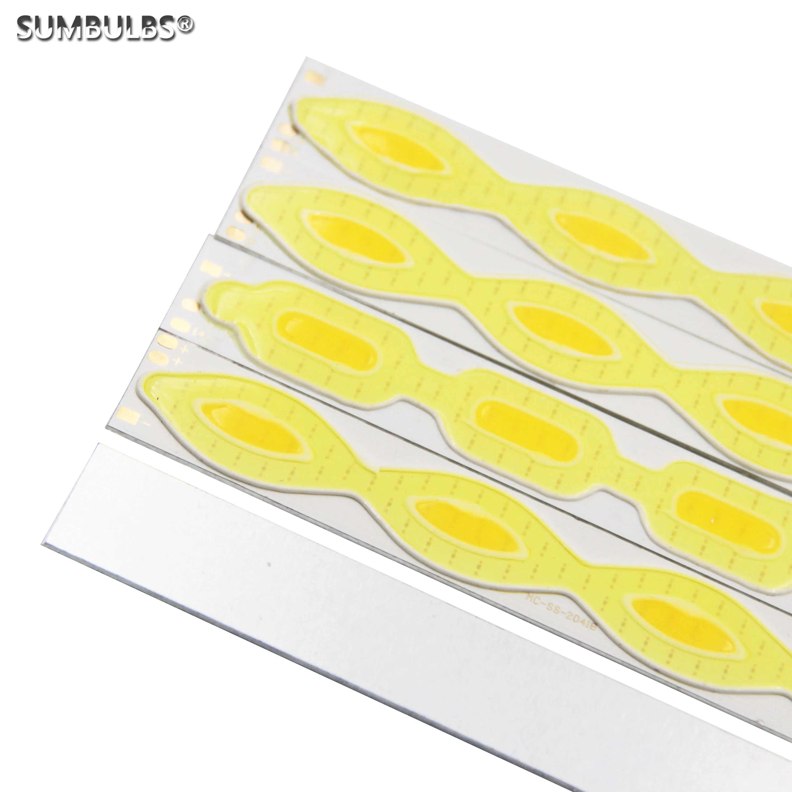 Imagem -06 - Sumbulbs 204x18 mm dc 12v Led Cob Faixa Bar Lâmpada Luz Fonte Dupla Cor Quente Branco Frio Lâmpada para Faça Você Mesmo Auto Luzes