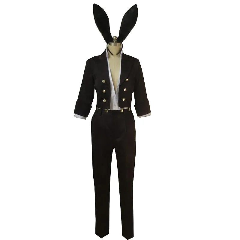 Ten Count Kurose Riku Shirotani Tadaomi Cosplay Costume Coat with pants and tail ears