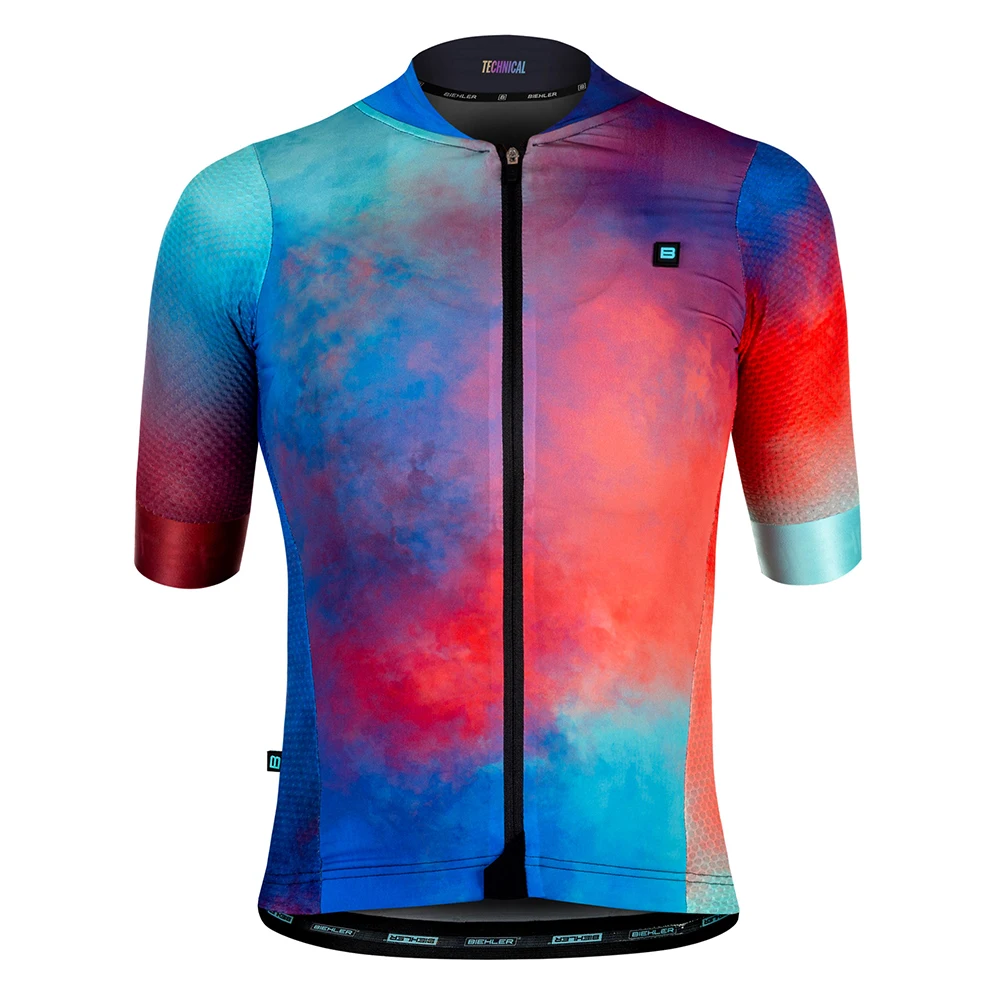 

WOMEN Biehler New Cycling Jersey Breathable Shirts 100% Polyester Short Sleeve MTB Bicycle Quick Dry Racing Bike Clothes Tops