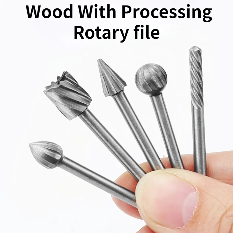 10 Piece / Woodworking  Rotary File / Milling Cutter /  High Speed Steel Rotary File / Metal Grinding Head